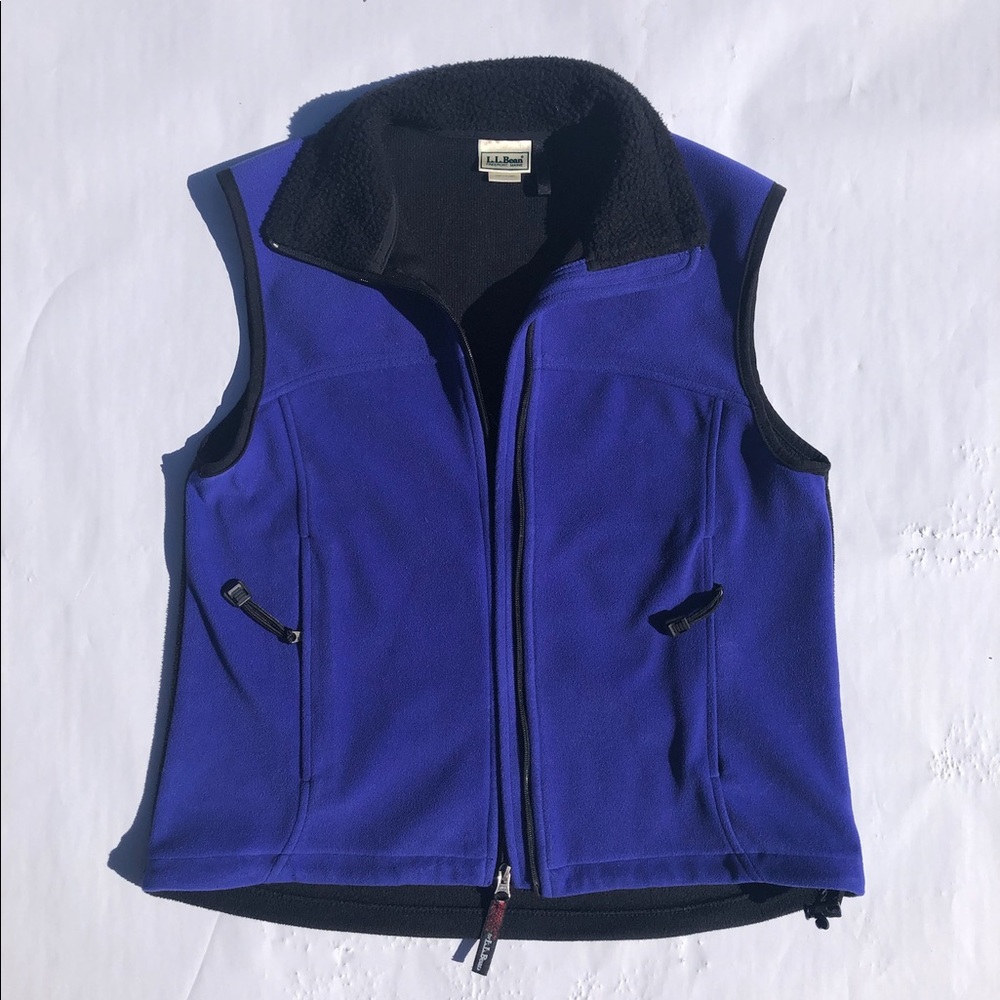 Vintage LL Bean Polartec Windbloc Fleece Full Zip Vest